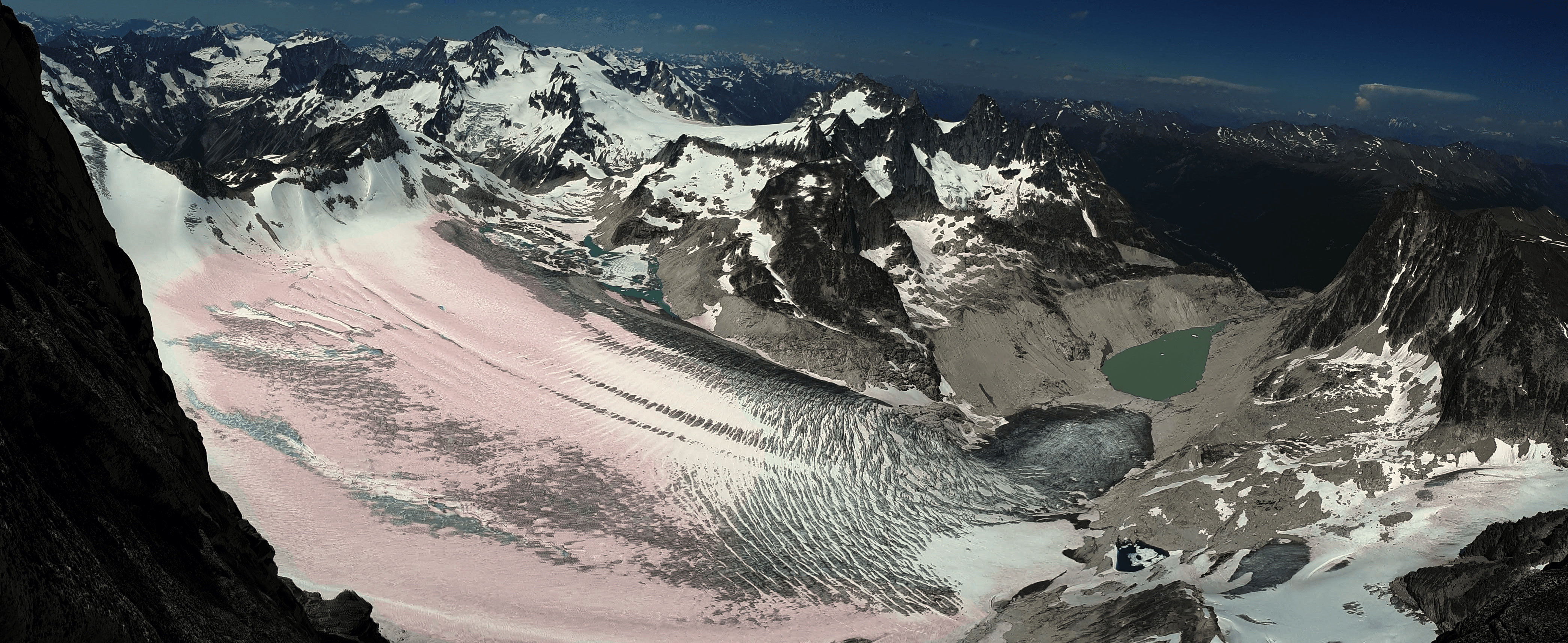 Pink Snow on the Vowell Glacier, Bugaboos, 2020